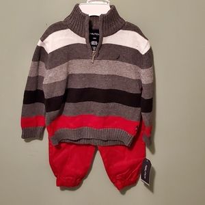 Nautica 2pc Boy's Sweater and Pant - 18M